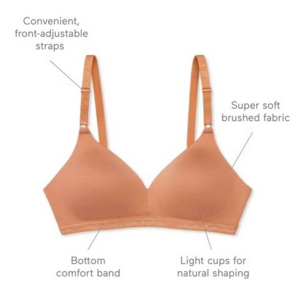 Simply Perfect by Warner's Supersoft Wireless Lightly Lined Comfort Bra 36A - Picture 4 of 6